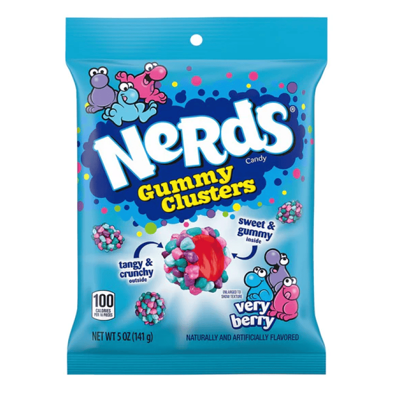 Nerds Gummy Clusters Very Berry 142g Påse