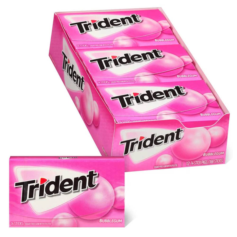 Trident Bubble Gum Sockerfri 14 sticks - 2