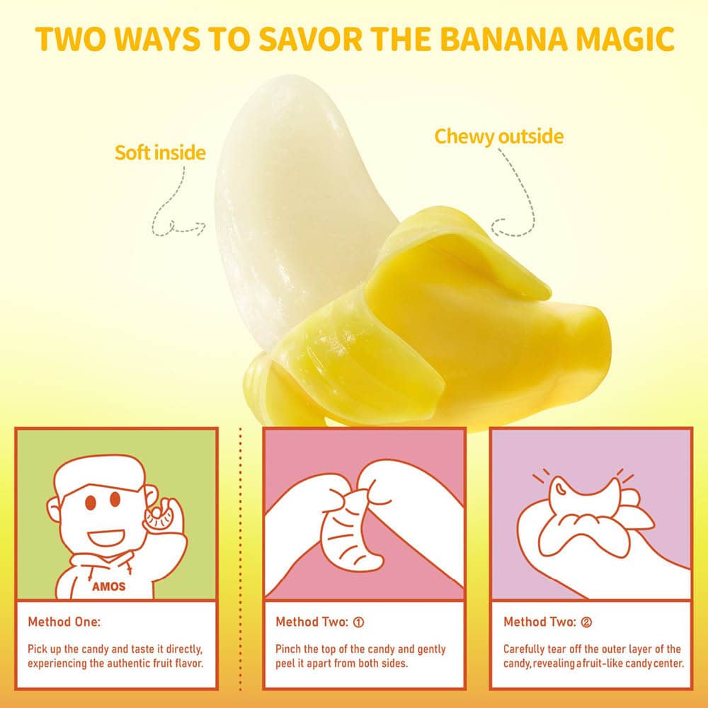 Amos Peelerz Gummy Banana 65g - 4