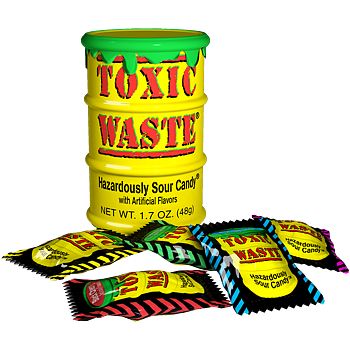 Toxic Waste Yellow Drum Extreme Sour Candy 42g