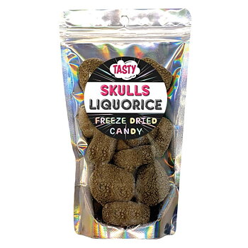 Frystorkat Godis Skulls Licourice XL 60g