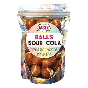 Frystorkat Godis MINI Balls Sour Cola 85g