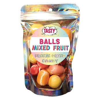 Frystorkat Godis MINI Balls Mixed Fruit 85g