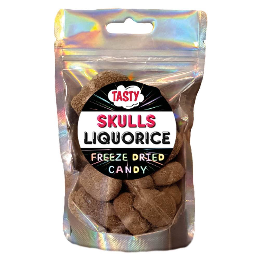 Frystorkat Godis MINI Skulls Licourice 30g