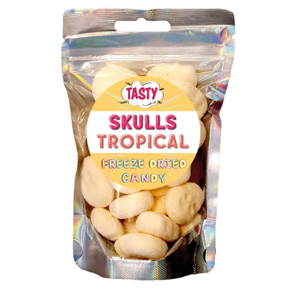 Frystorkat Godis MINI Skulls Tropical 40g