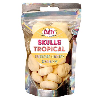 Frystorkat Godis MINI Skulls Tropical 40g
