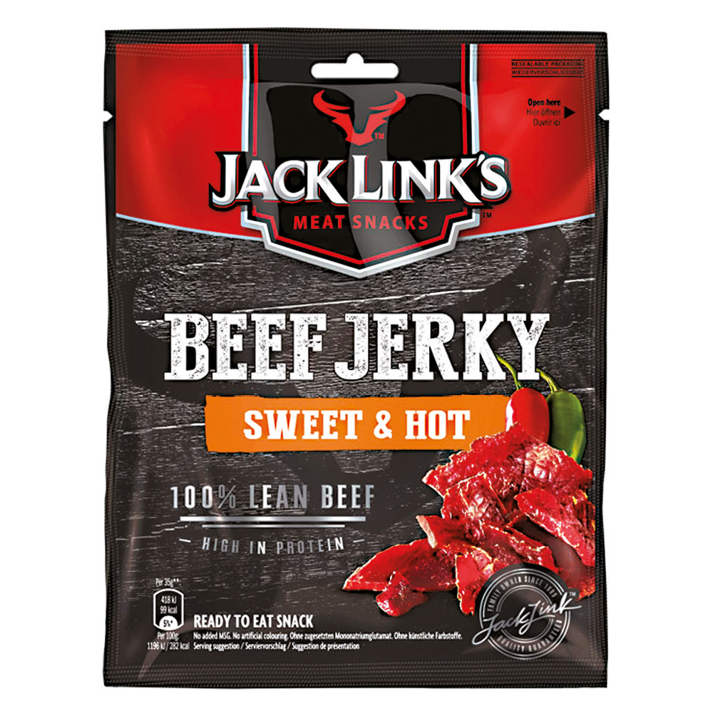 Jack Links Beef Jerky Sweet & Hot 60g
