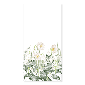 SERVETTER - VIT/VÅRGRÖNSKA