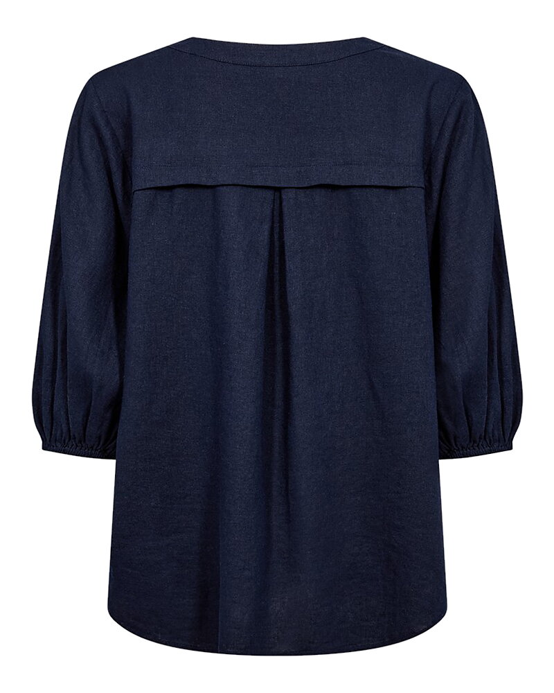 Blus Lava v-ringad navy