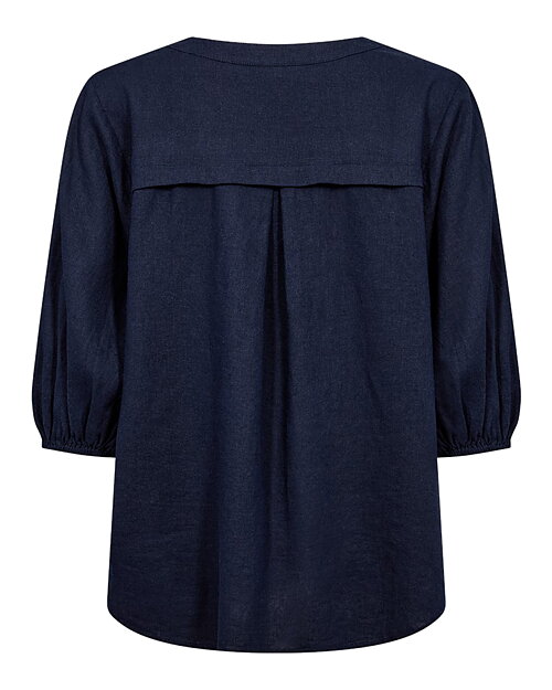 Blus Lava v-ringad navy - 2