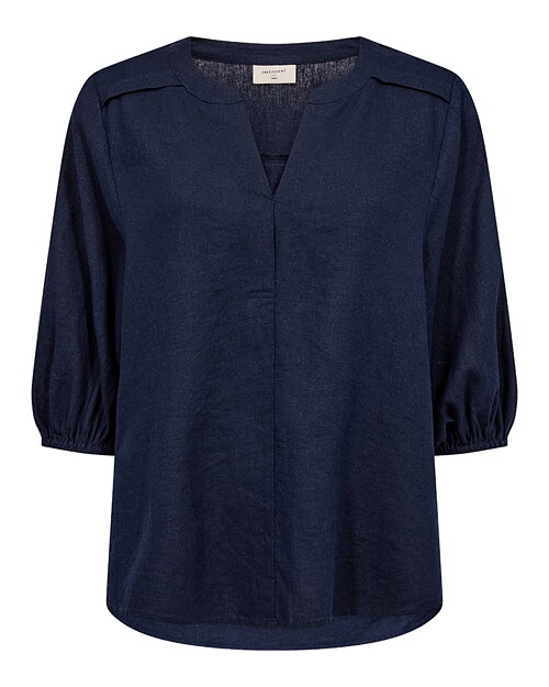 Blus Lava v-ringad navy