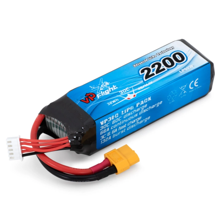 Vapex Li-Po Batteri 4S 14,8V 2200mAh 30C XT60-Kontakt - 2