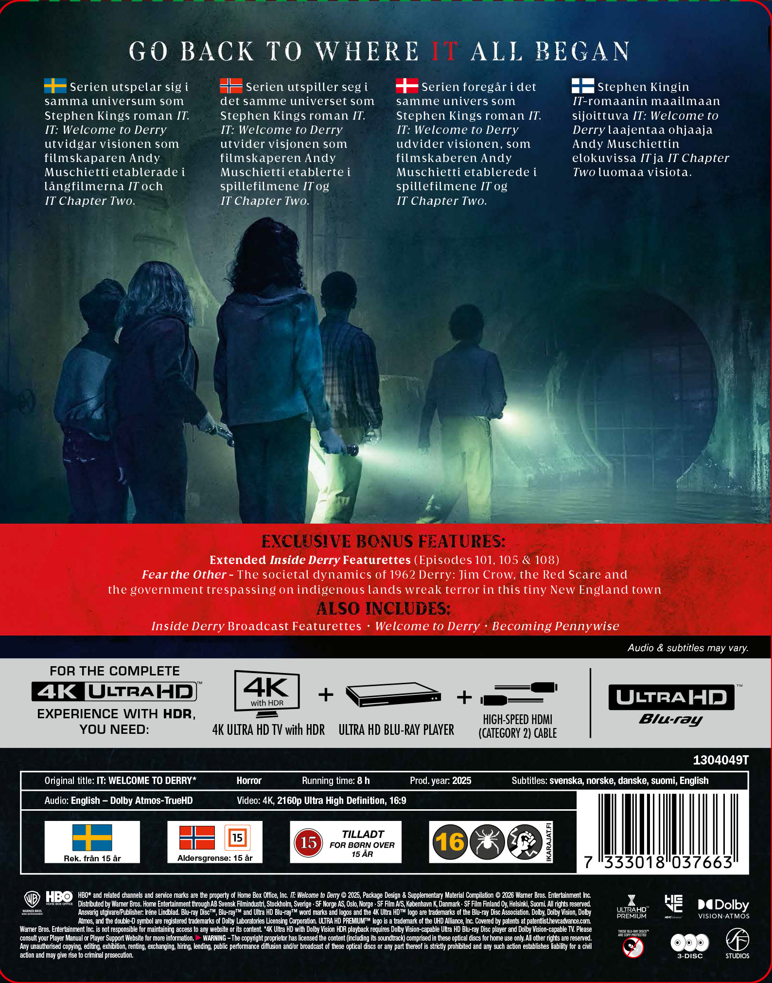 IT: Welcome to Derry - Säsong 1 (Limited Edition Steelbook) (4K Ultra HD) - 2
