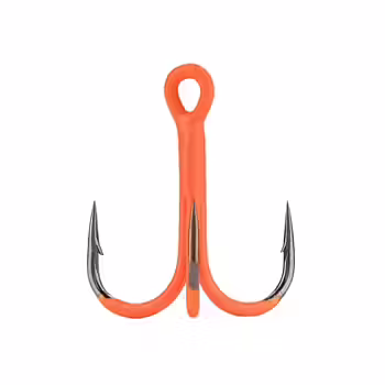 Mikado Jaws - Treble Hook UV Orange 6pcs