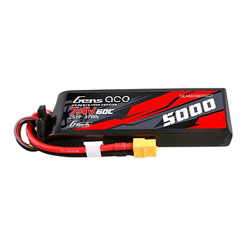 GensAce G-Tech 5000mAh 7.4V 60C 2S1P Lipo PC material case with XT60 Plug