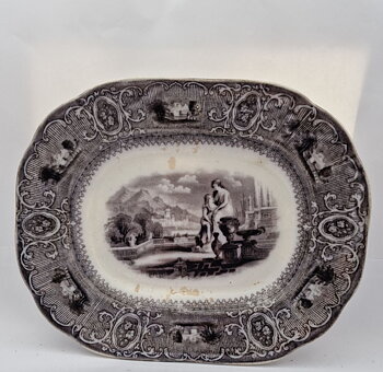 Carrara svart serveringsfat