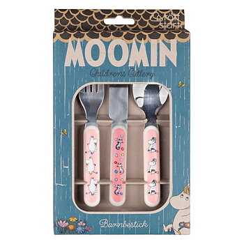 Mumin Barnbestick 3-pack - Äng Rosa