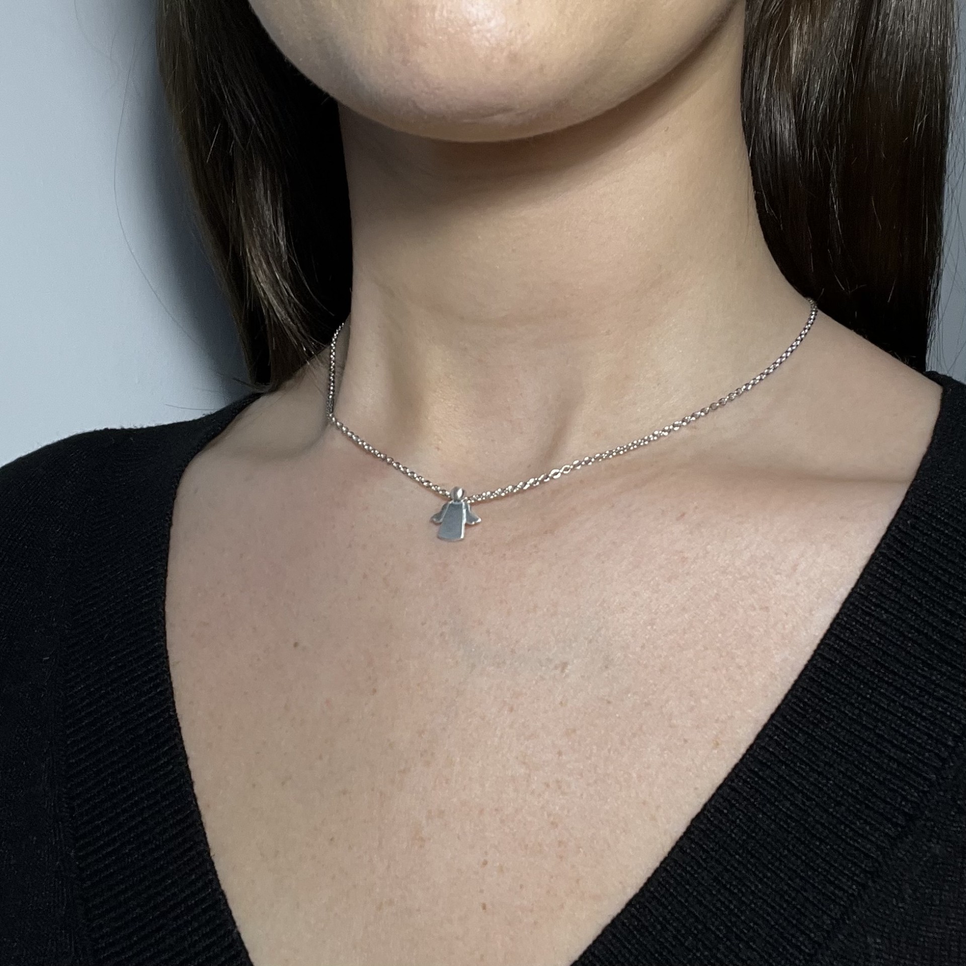 Hänge Älskad ängel 10 mm silver