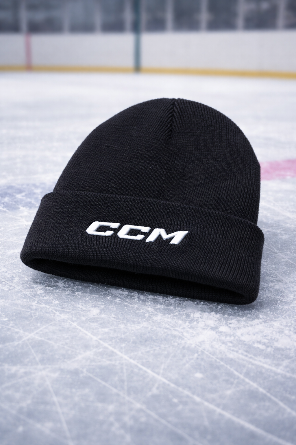 CCM Team Cuffed Beanie Black - One Size