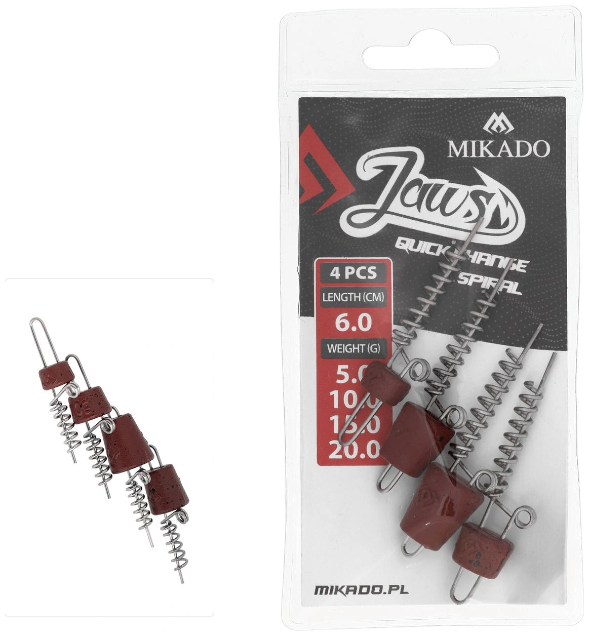 Mikado Screw Jaws Quick Change Spiral 4pcs