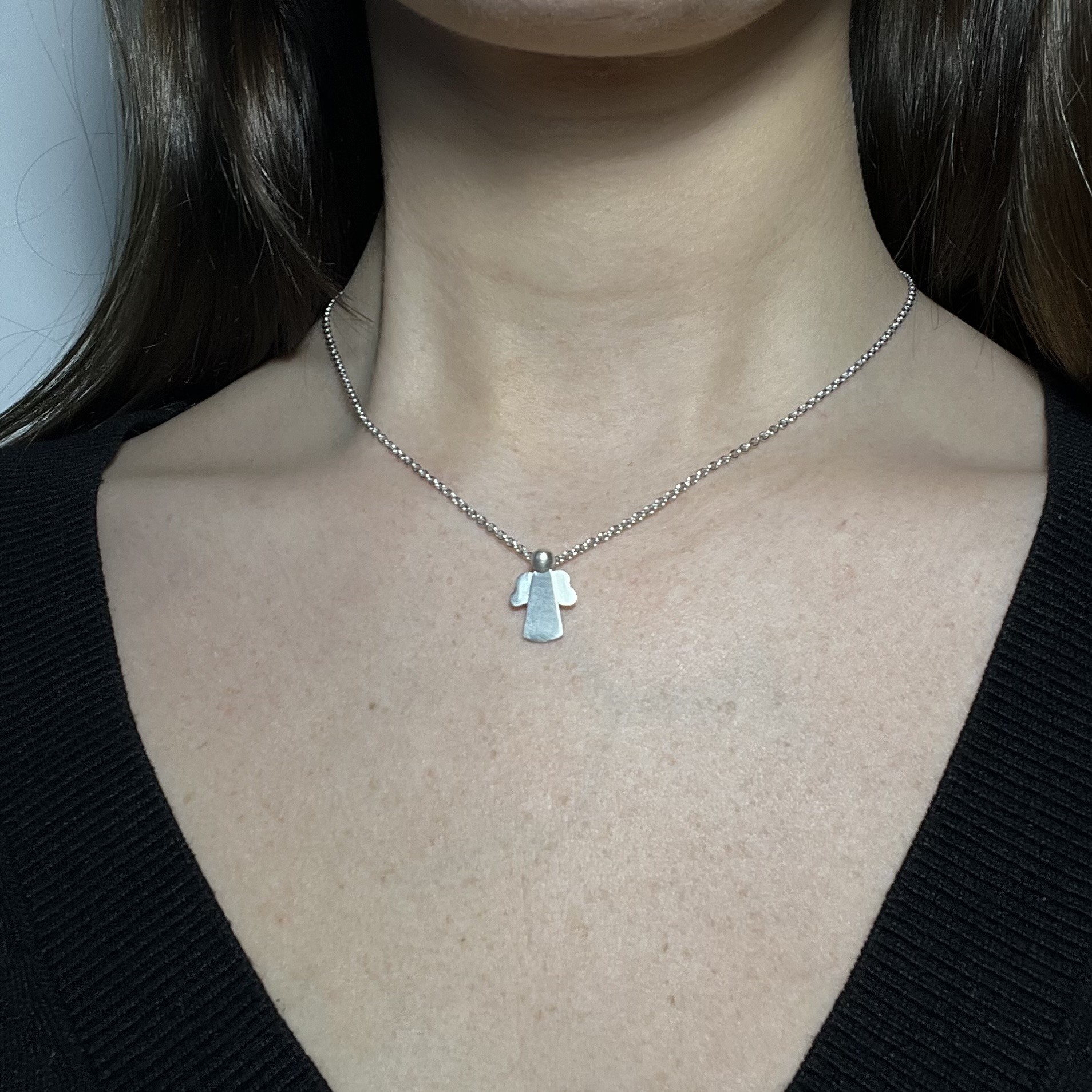 Hänge Älskad ängel 15 mm silver - 4