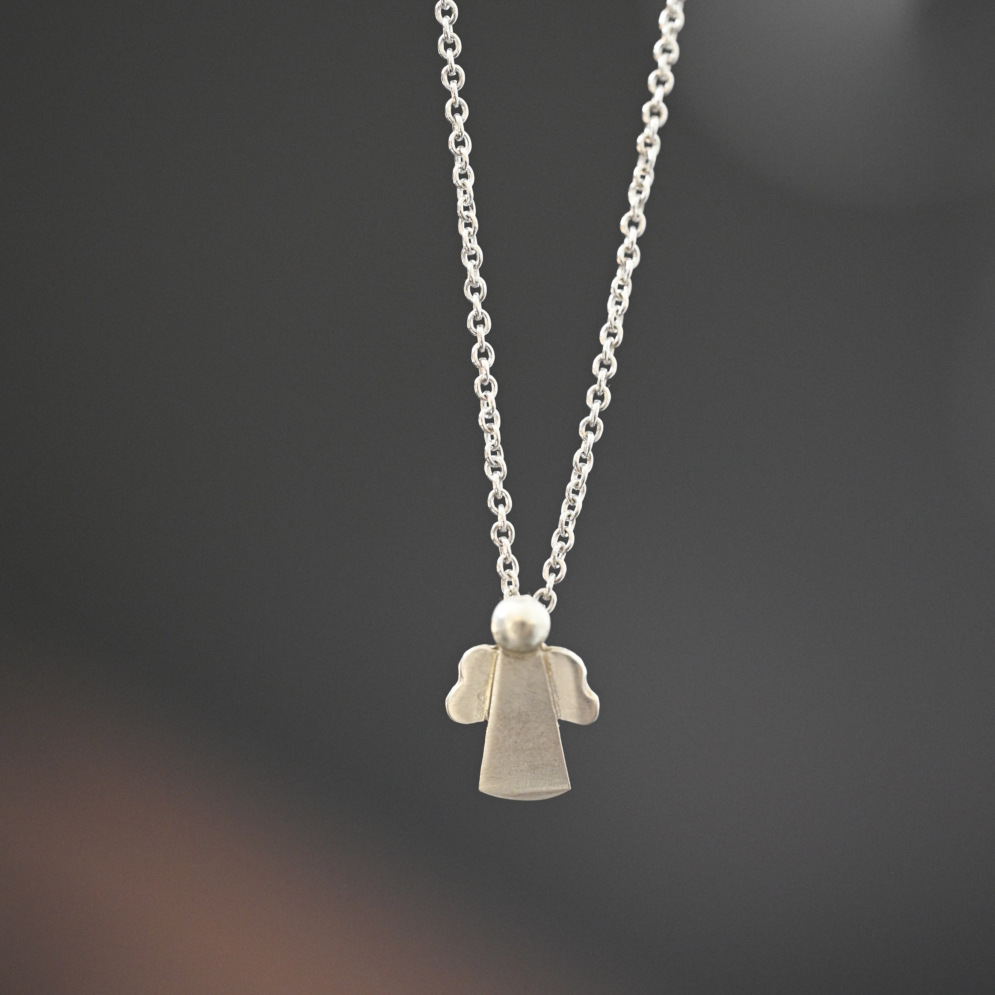 Hänge Älskad ängel 15 mm silver