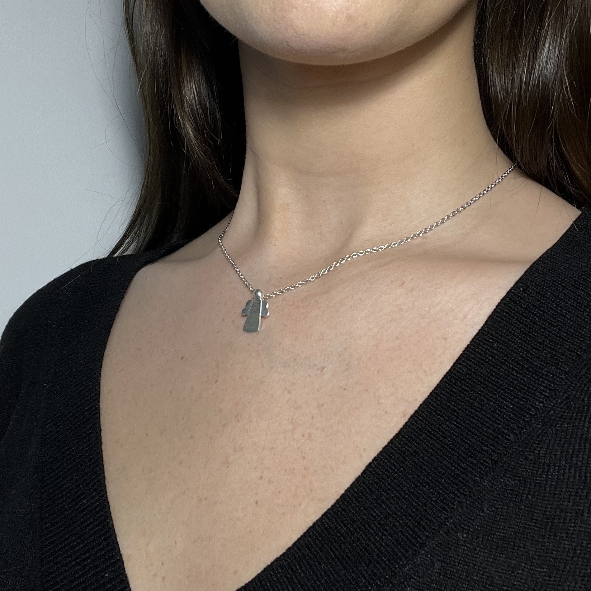 Hänge Älskad ängel 15 mm silver - 3
