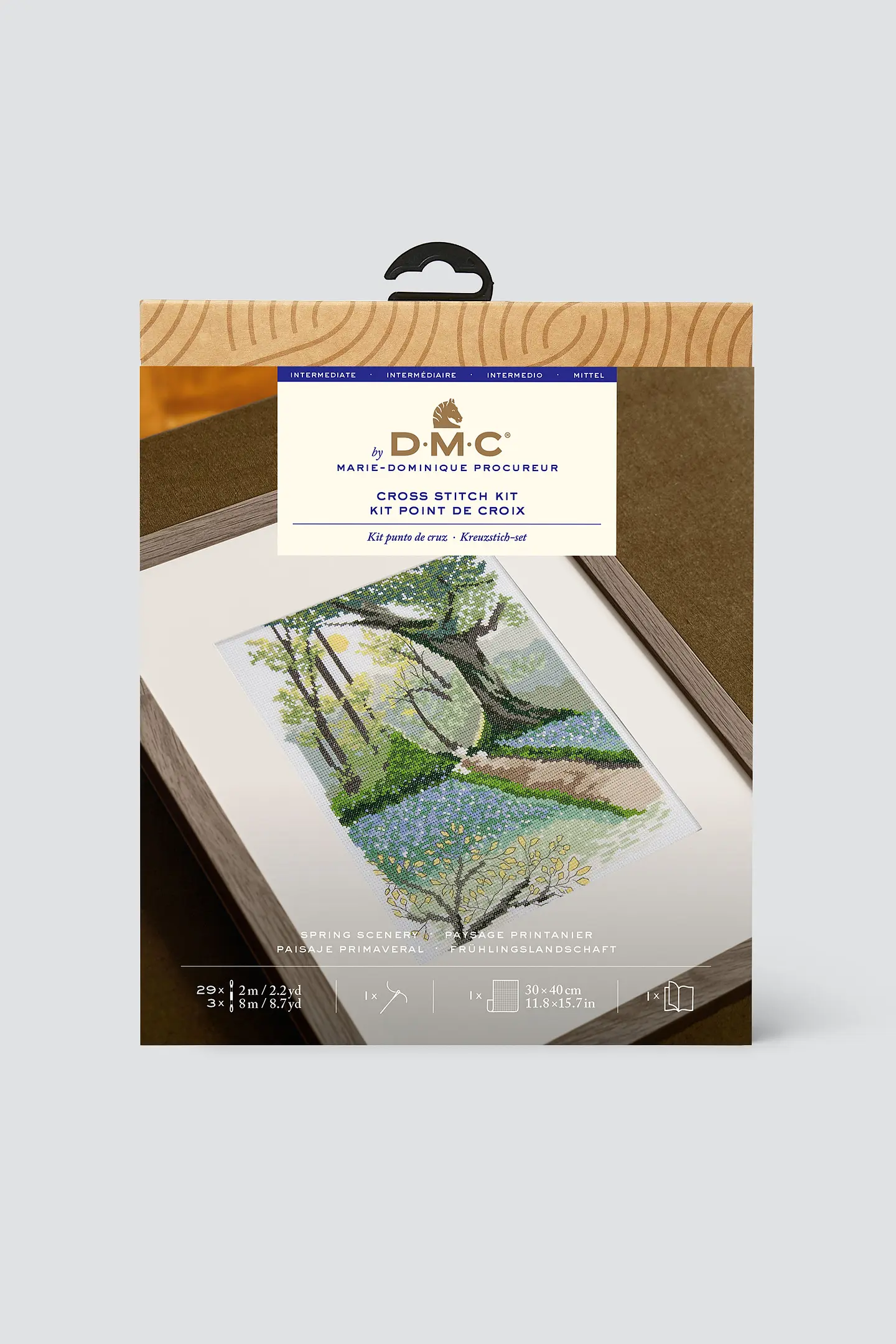 DMC Korsstygnskit Spring 29 x 20 cm - Aida 5,5/14 ct - 2