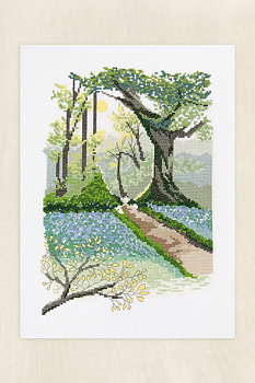 DMC Korsstygnskit Spring 29 x 20 cm - Aida 5,5/14 ct