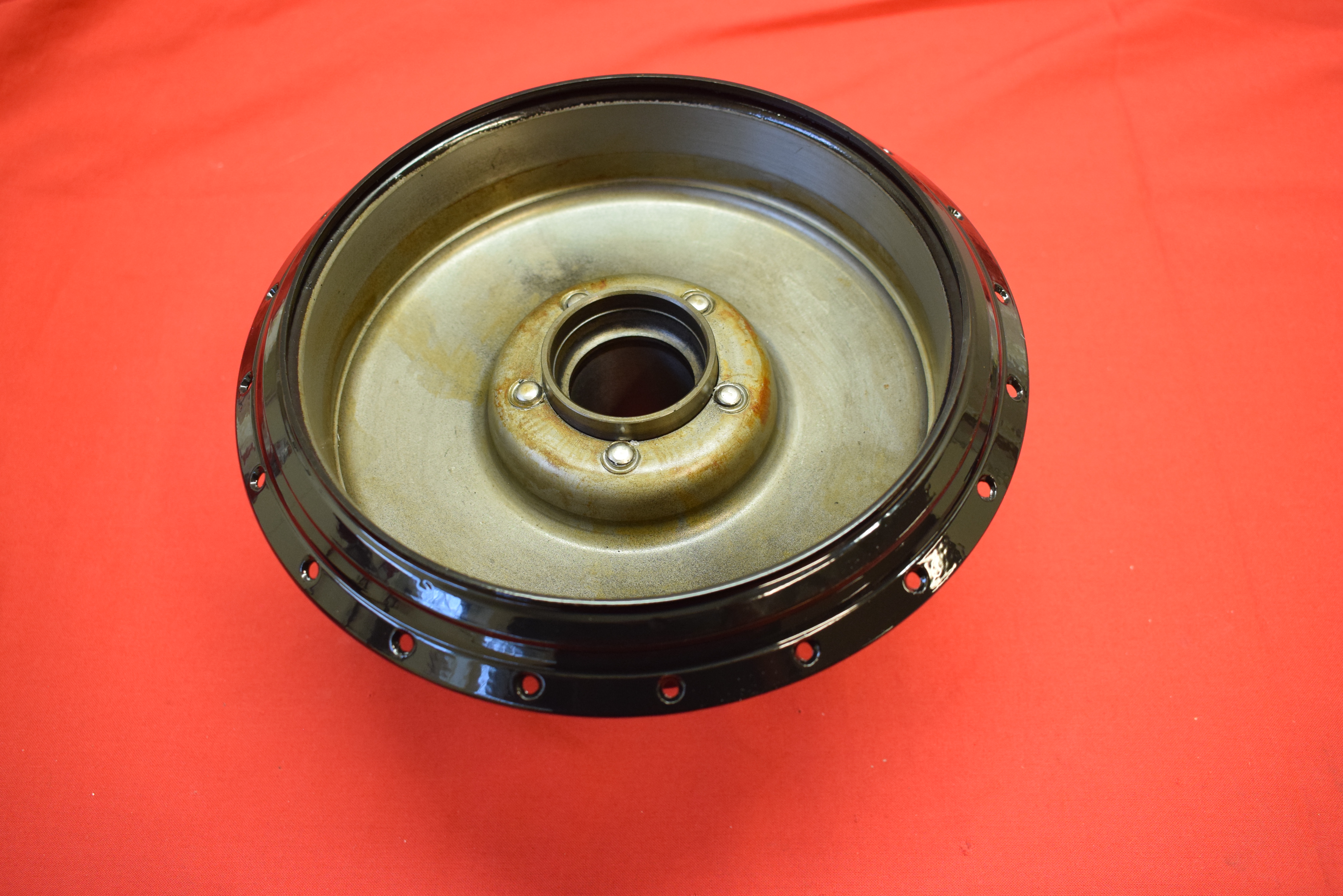 Front Wheel Hub Harley 45" DL RL W 1930-52, Black - 2
