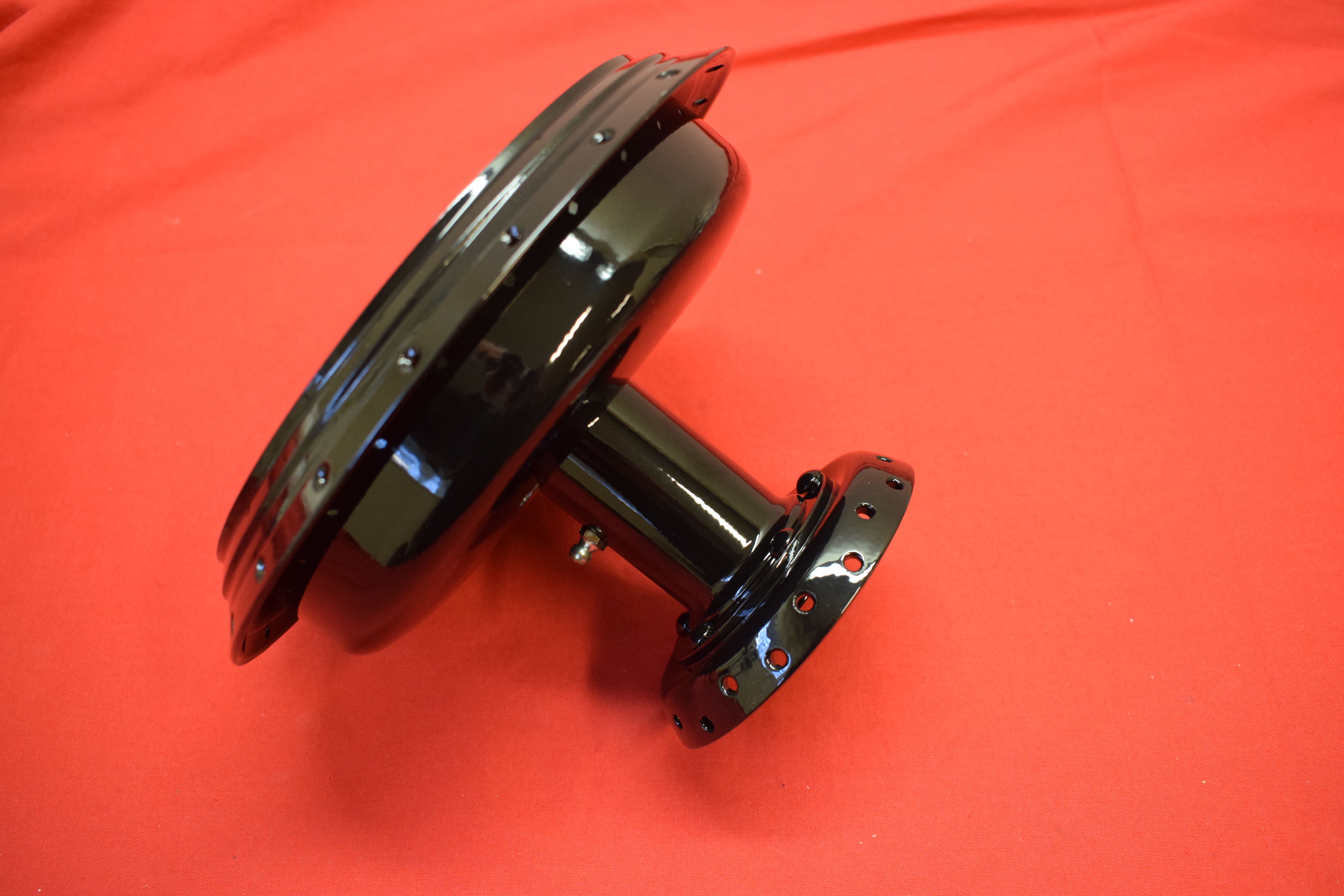 Front Wheel Hub Harley 45" DL RL W 1930-52, Black - 3