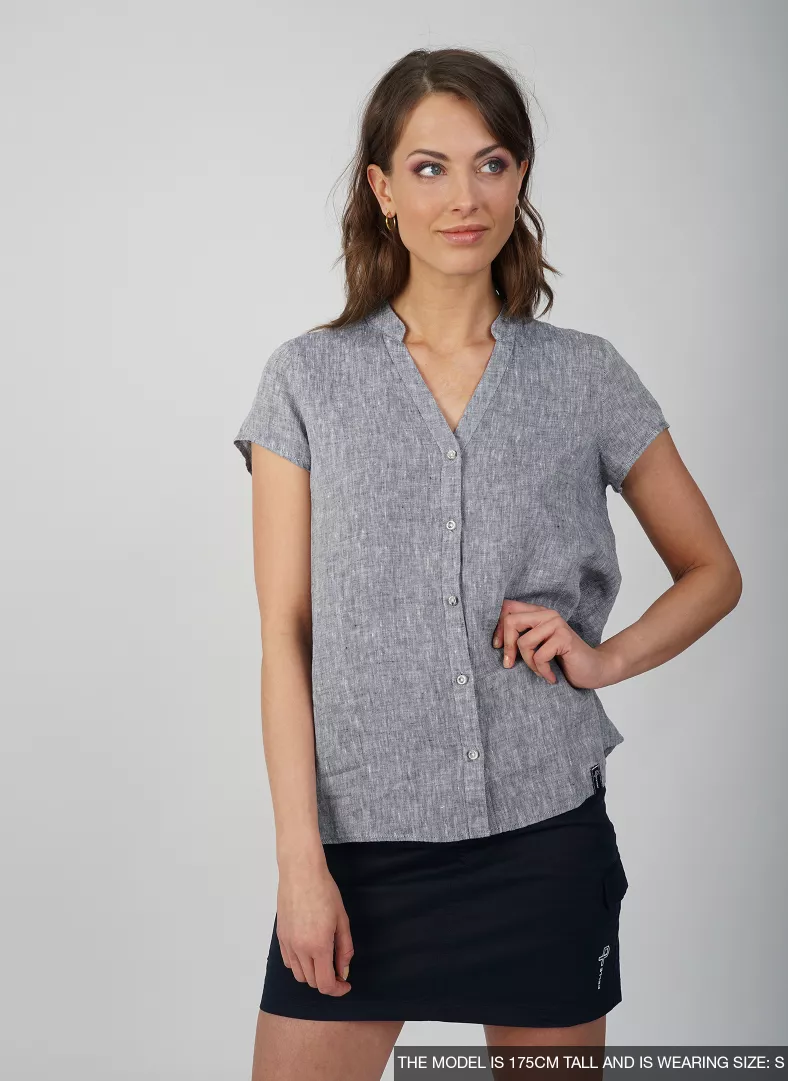 PELLE P LINEN BLOUSE W - 4