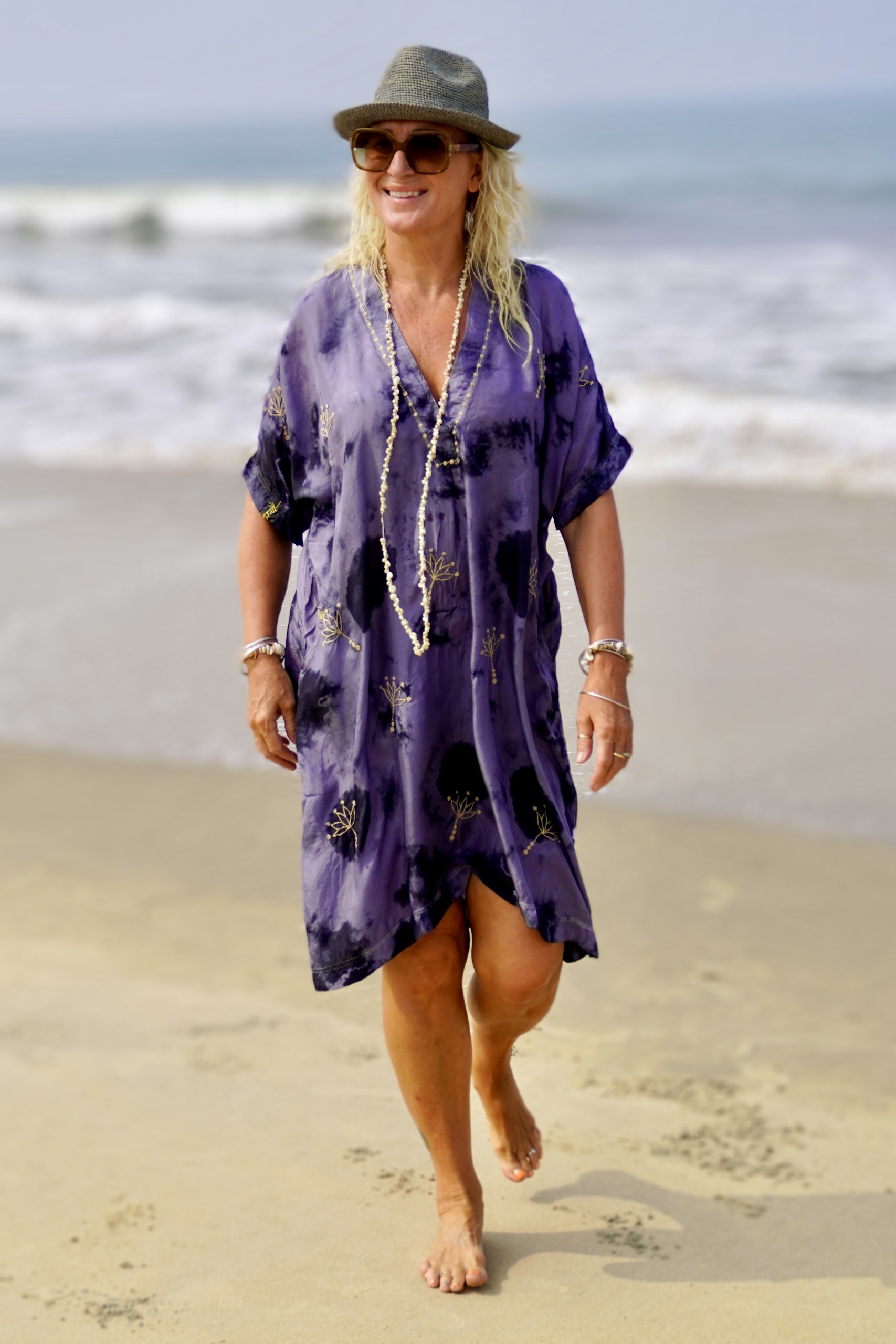 VANESSA SILK DRESS LOTUS BLACK AND GREY - Agencies Turquoise VANESSA SILK DRESS LOTUS BLACK AND GREY - Agencies Turquoise