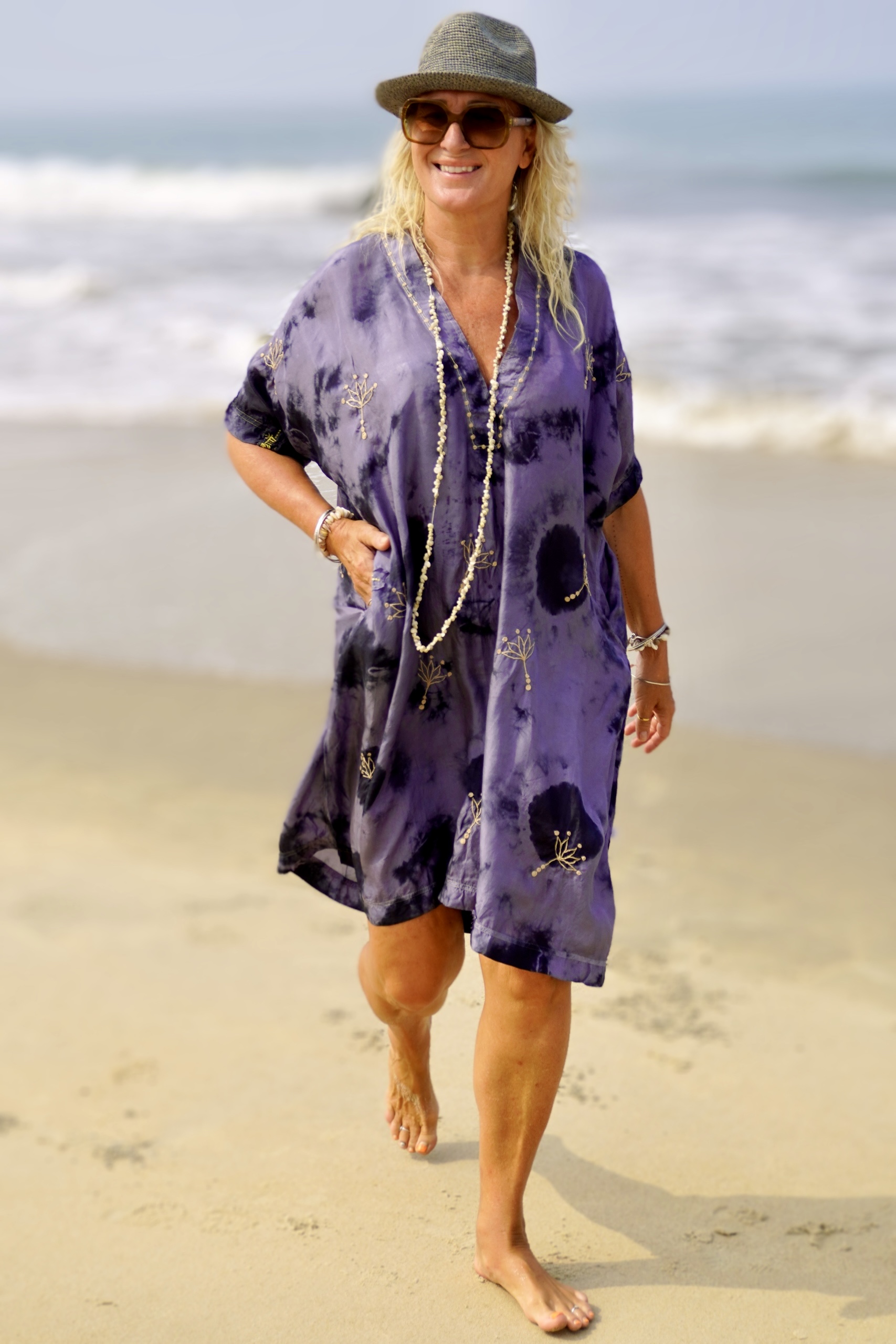 silk travel dress Andromeda Silk Dress in Jungle Altar