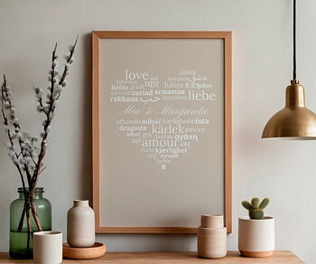 Poster - Kärlek med eget namn