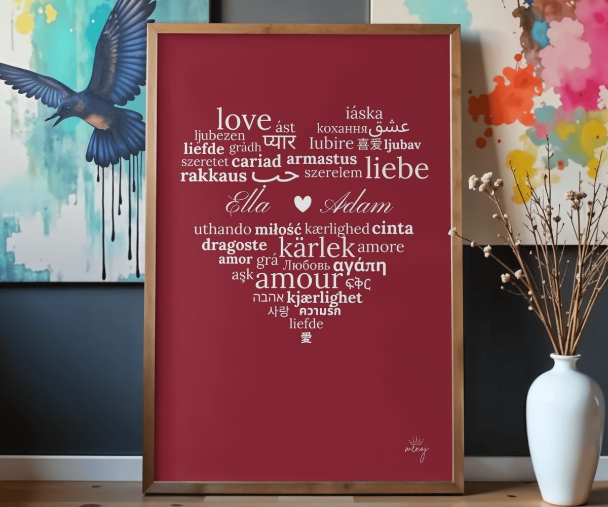 Poster - Kärlek med eget namn - 3