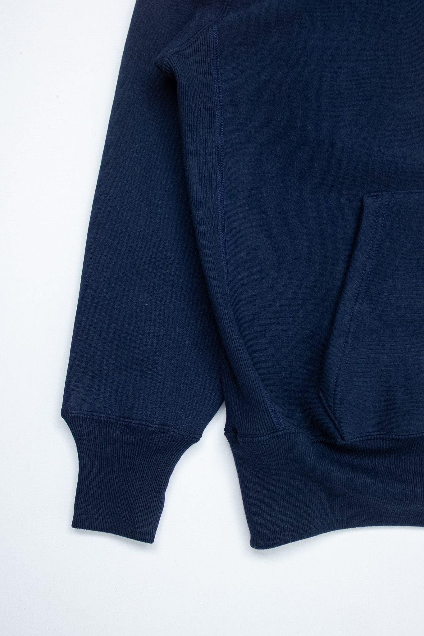 Warehouse & Co - Lot 484 Plain Hooded Sweatshirt Navy - 3
