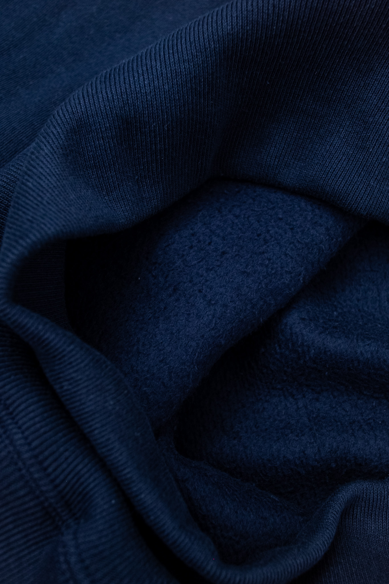 Warehouse & Co - Lot 484 Plain Hooded Sweatshirt Navy - 4