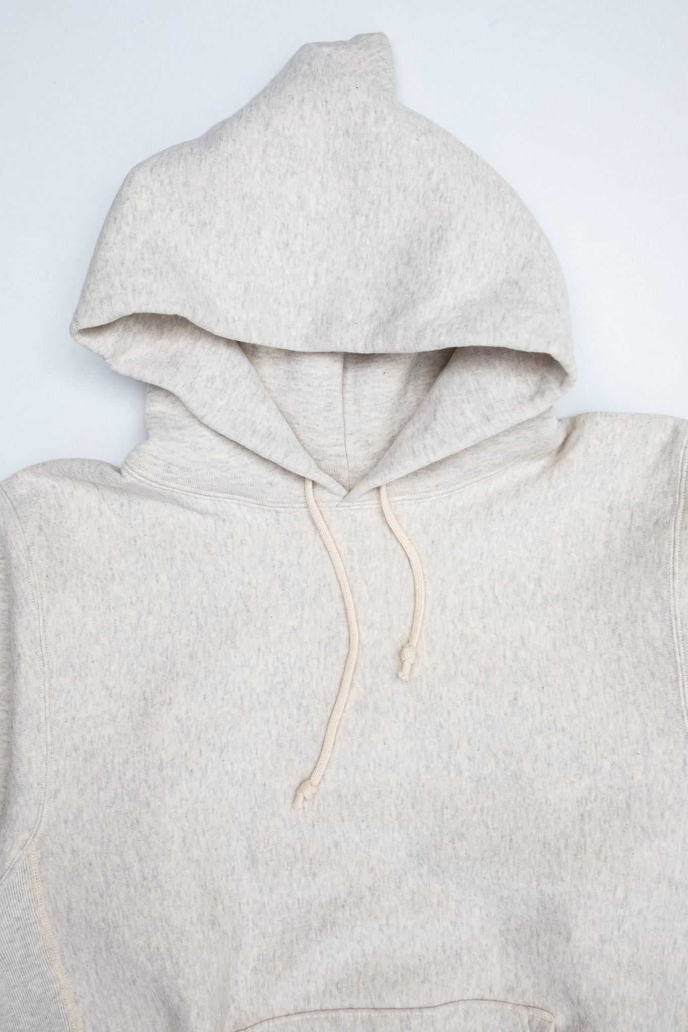 Warehouse & Co - Lot 484 Plain Hooded Sweatshirt Oatmeal - 3