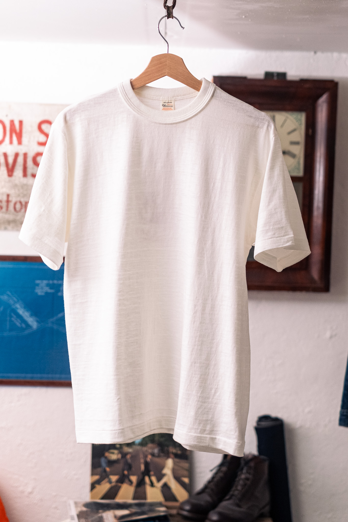Warehouse X Göteborg Manufaktur - Lot 4601 Athletic Champs T-Shirt Off White - 2