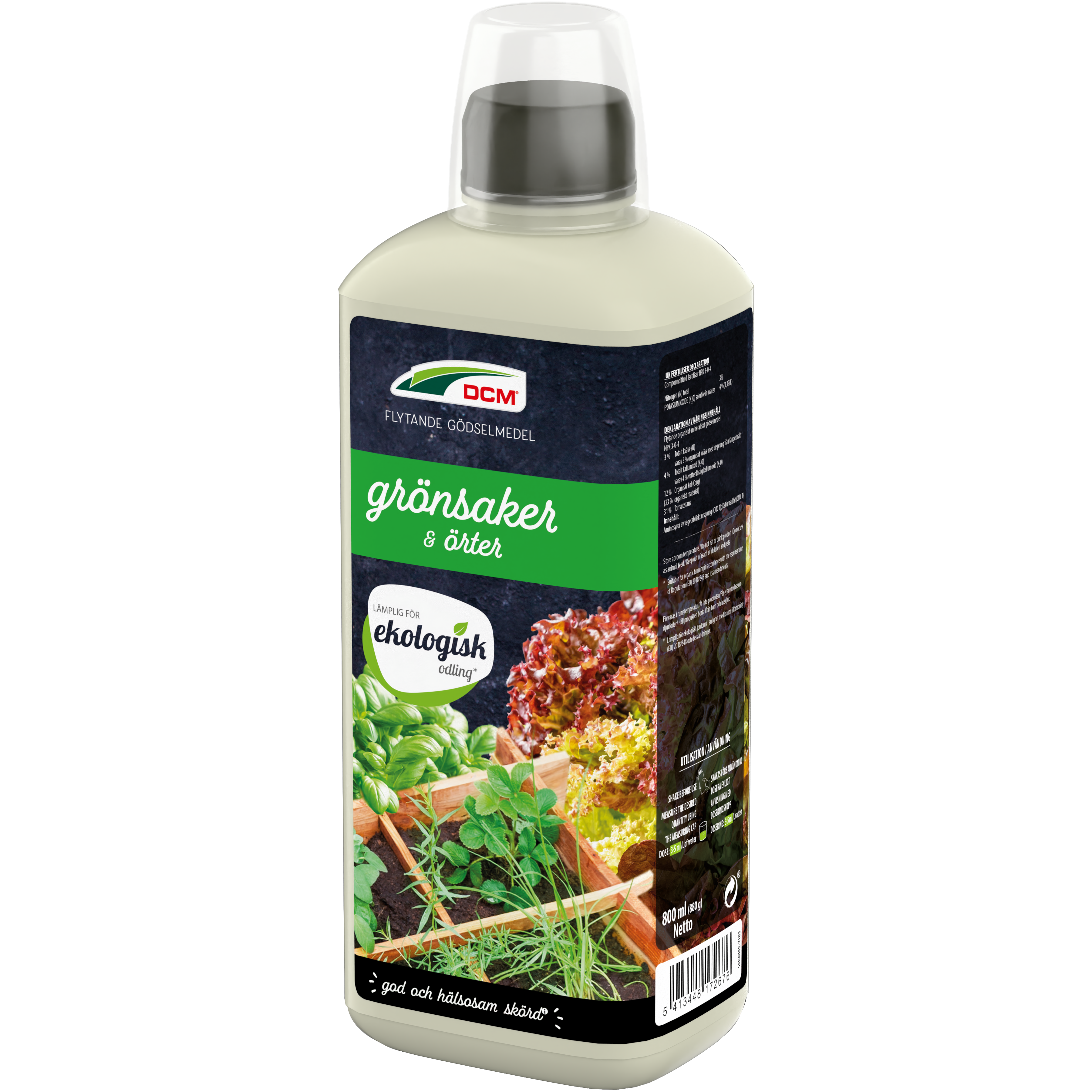 DCM Flytande gödning för Grönsaker & Örter 0,8 L BIO - 3