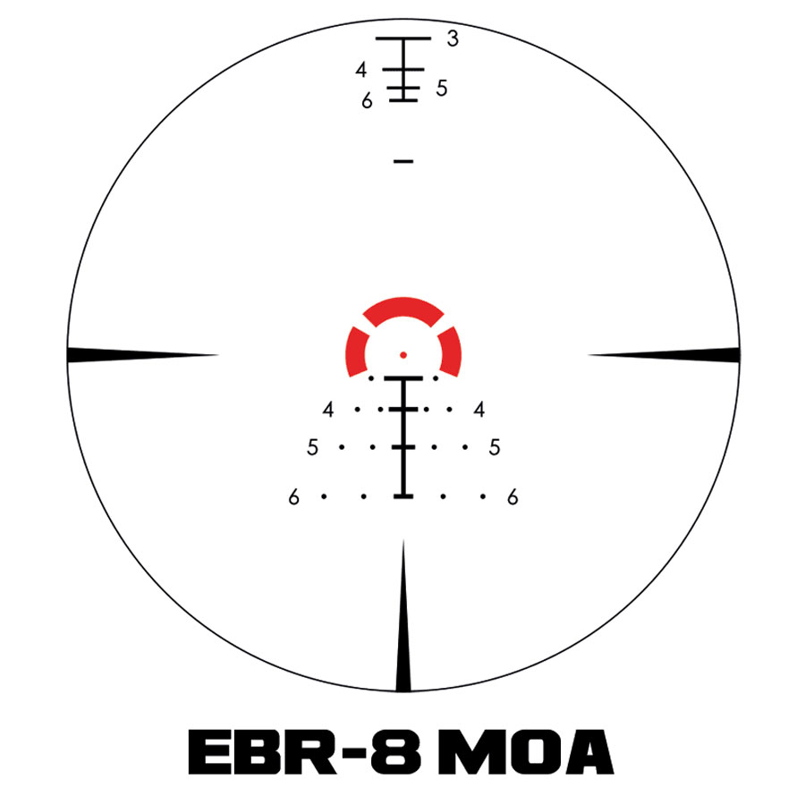 Vortex Strike Eagle 1-10x24 FFP riktm EBR-8 MOA Belyst - 7