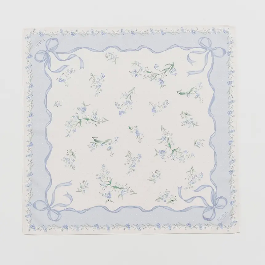 Scarf "Bow and Floral"