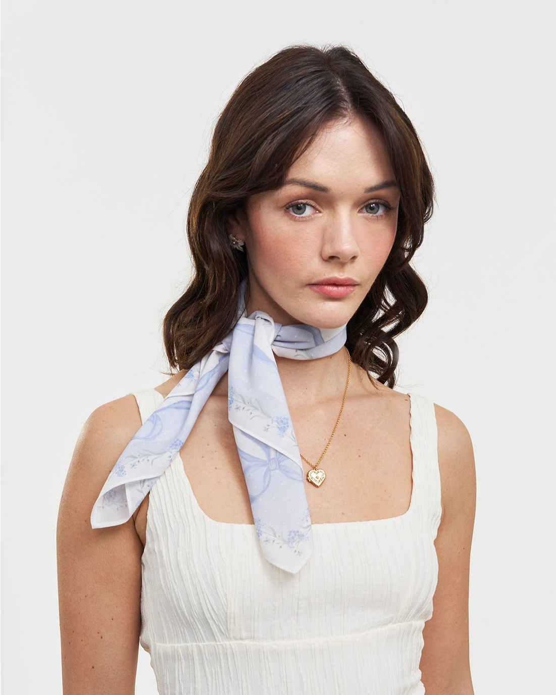 Scarf "Bow and Floral" - 3