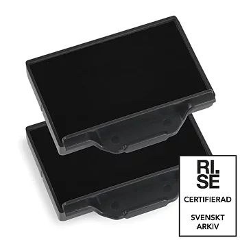 Dynkassett Trodat 6/53 sva 2/f