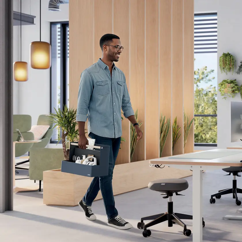 Hotdeskinglåda Leitz tyg - 5