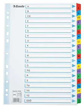 Register Esselte Mylar A4 A-Ö