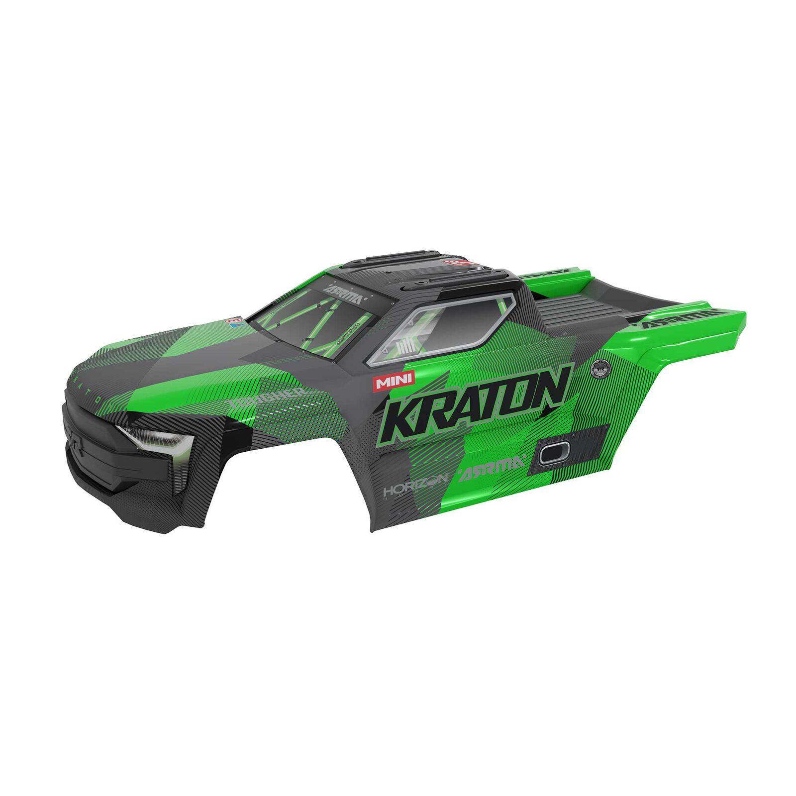 Arrma ARA-2655 MINI KRATON Body, Black/Green