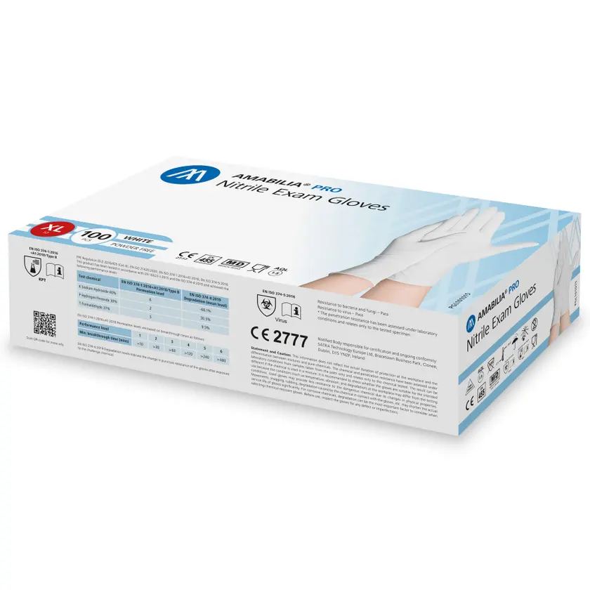 Nitrilhanske M 100/fp Vit - 4