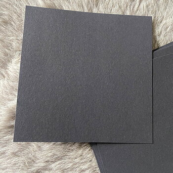 KiAs Design -Matt svart, 15x15 cm, 15 st, 180 gr